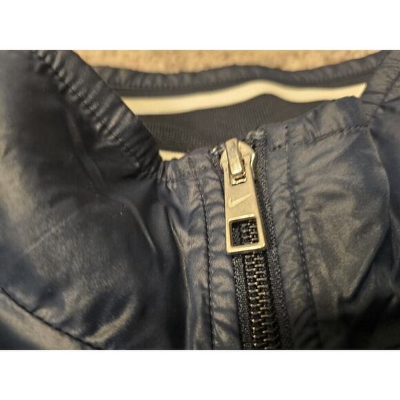 Nike Athletic Department Y2K Full Zip Windbreaker Track Jacket XL Navy White - Picture 5 of 10